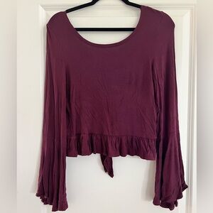 Melrose and Market Rich Purple Blouse